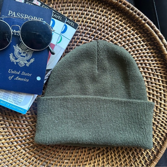 CARHARTT Olive Green One Size Beanie Hat - Picture 3 of 4